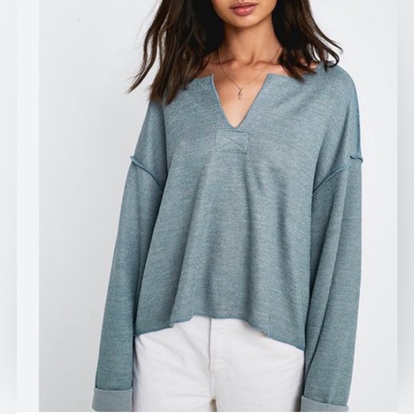 Urban Outfitters Tops - Urban Outfitters Notched-Neck Pullover Sweater